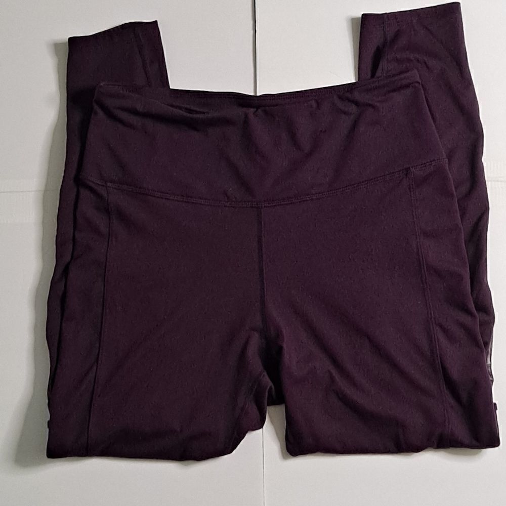 Nanette Lepore Cutout Panel Athletic Leggings Magenta Medium